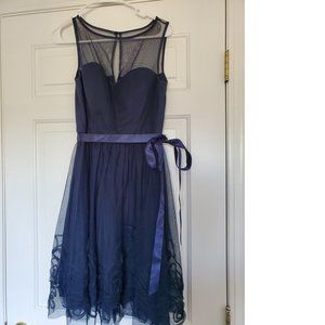 David's Bridal Eliza J Small Bridesmaid Dress